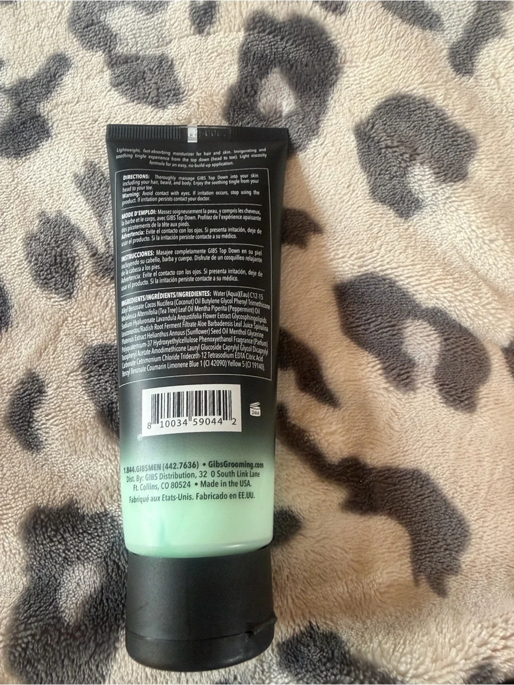 GIBS Grooming Top Down Tea Tree Hair & Body Hydrator 3.25 oz NEW